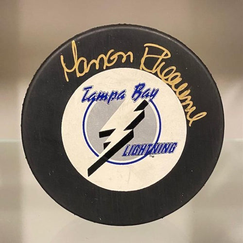 SIGNED Manon Rheaume (Tampa Bay Lightening) Puck (w/COA)