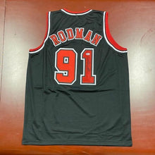 Load image into Gallery viewer, SIGNED Dennis Rodman (Chicago Bulls - Away) Basketball Jersey (w/COA)