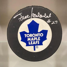Load image into Gallery viewer, SIGNED Frank Mahovlich (Toronto Maples Leafs) Puck (w/COA)