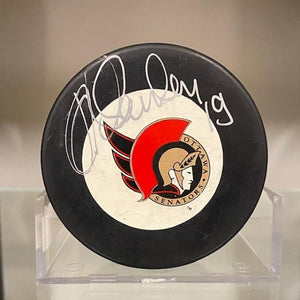 SIGNED Alexei Yashin (Ottawa Senators) Hockey Puck (w/COA)