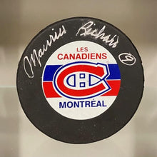 Load image into Gallery viewer, SIGNED Maurice Richard (Montreal Canadiens) Puck (w/COA)