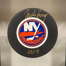 Load image into Gallery viewer, SIGNED Mike Bossy (New York Islanders) Hockey Puck (w/COA)