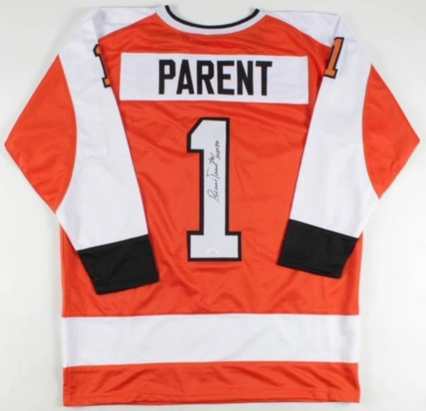 SIGNED Bernie Parent Philadelphia Flyers Jersey (w/COA)