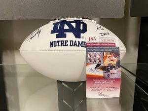 SIGNED Rudy Ruettiger Autographed Notre Dame Football w/COA