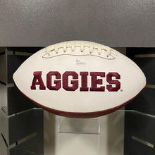 Load image into Gallery viewer, SIGNED Johnny Manziel (Texas A&amp;M) Aggies Logo Football w/COA