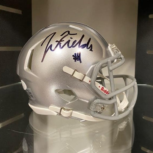 SIGNED Justin Fields (Ohio State Buckeyes) Mini-Helmet w/COA