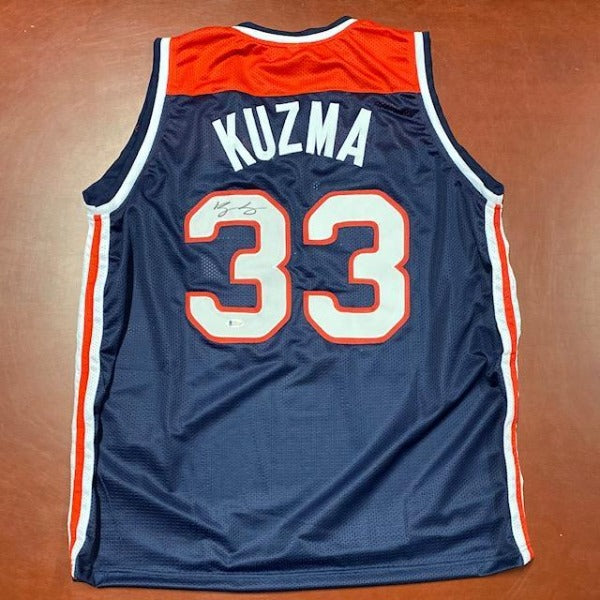 SIGNED Kyle Kuzma (Washington Wizards) Basketball Jersey (w/COA)