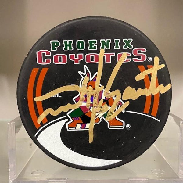 SIGNED Mike Gartner (Phoenix Coyotes) Hockey Puck (w/COA)
