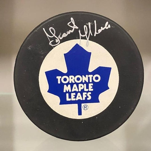 SIGNED Grant Fuhr (Toronto Maple Leafs) Puck (w/COA)