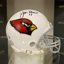 Load image into Gallery viewer, SIGNED Jim Hart (St. Louis Cardinals) Mini-Helmet w/COA