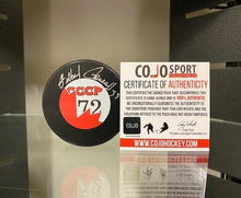 Load image into Gallery viewer, SIGNED Gilbert Perreault Team Canada 1972 Puck (w/COA)