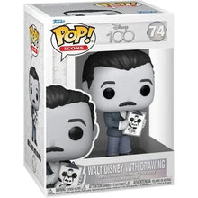 Load image into Gallery viewer, Walt Disney with Drawing (Disney 100th) Funko Pop #74